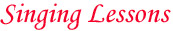 Singing Lessons